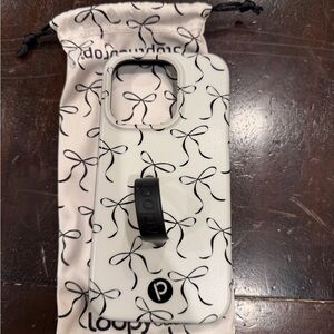 Loopy Case Black Bow iPhone 15 Pro Case
